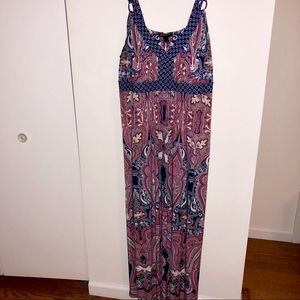 Paisley Printed Maxi Dress